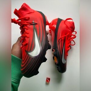 Nike Vapor Pro 1 Football Cleats Bright Crimson/Orange men’s sz 10 NEW NO BOX!